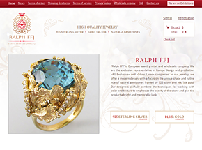 Интернет магазин европейской  ювелирной торговли «Ralph FFJ»